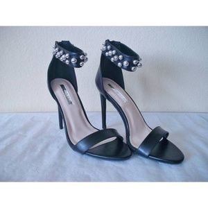 Liliana Studded Ankle Strap Stiletto High Heel